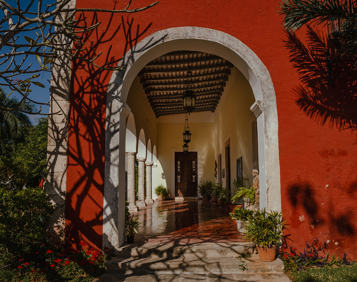 Henequen architecture of Hacienda Hunxectamán
